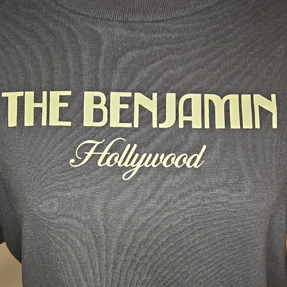 The Hundreds The Benjamin Hollywood Black Tee with White Print - Picture 6 of 6